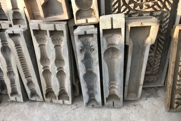 Handcrafted details on a piece of furniture